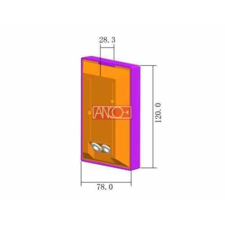 ANCO IR motion detector 180º, flat, black