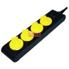 ANCO Outdoor table socket 4 way, 1,4m