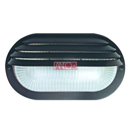 ANCO Plastic oval lamp, black, 60W