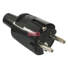 ANCO Grounding PVC plug, black