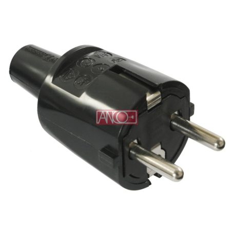 ANCO Grounding PVC plug, black