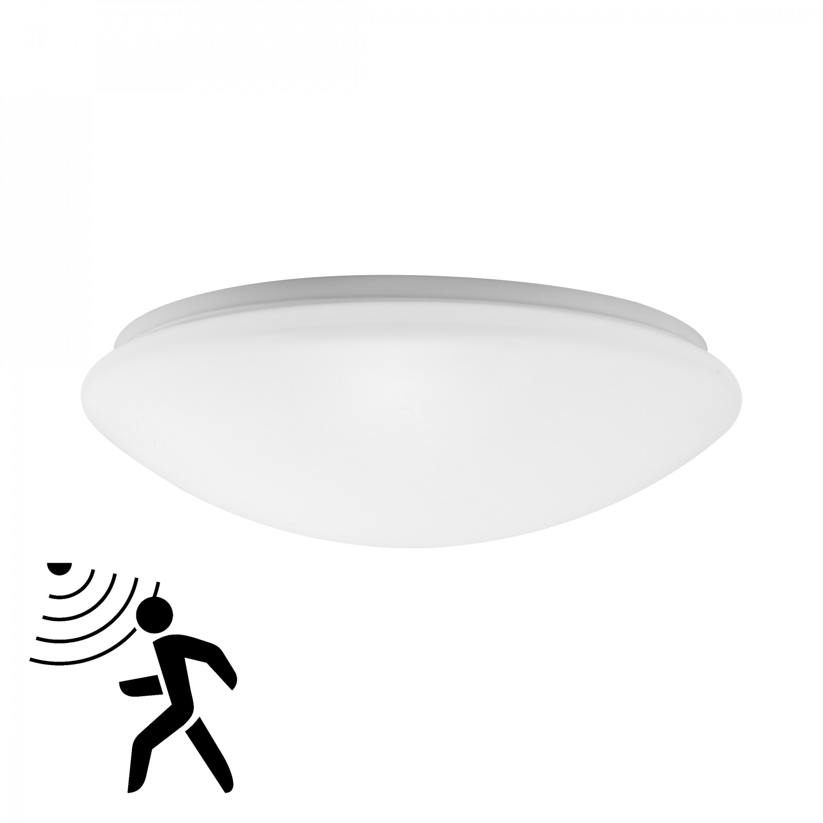 led light with microwave sensor