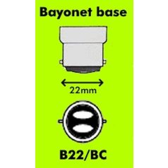    LANDLITE Bricélec Halogen, B22, 70W, A55, 1251lm, 2900K, "bayonet" socket lamp base bulb (HSL-A55-70W)