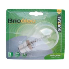    LANDLITE Bricélec Halogen lamp, B22, 40W, A55, 599lm, 2900K, "bayonet" socket lamp base bulb (HSL-A55-40W)