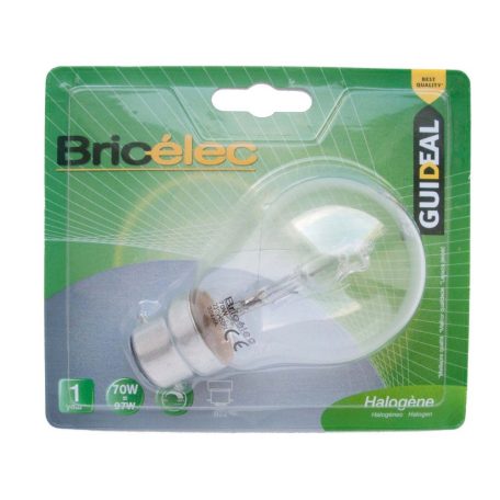  LANDLITE Bricélec Halogen lamp, B22, 40W, A55, 599lm, 2900K, "bayonet" socket lamp base bulb (HSL-A55-40W)