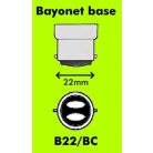  LANDLITE Bricélec Halogen lamp, B22, 40W, A55, 599lm, 2900K, "bayonet" socket lamp base bulb (HSL-A55-40W)