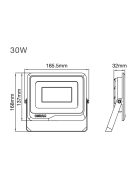 OSRAM LP FL 30W 830 SF BL (GL24100555355). 3000K. black. 3450lm. LED Floodlight