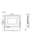 OSRAM LP FL 100W 865 SF BL (GL24100556755). 6500K. black. 12500lm. LED Floodlight