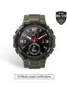 Amazfit T-Rex - Army Green - A1919 Smartwatch, Smart Watch, Okosóra, Okos Óra, Fitness, Sport