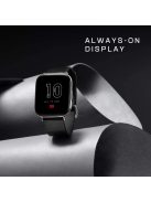 Amazfit Zepp E  Polar Night black (sötétebb szürke) négyszögletes A1958 Okosóra, Smartwatch, Zepp, Huami, Okos Óra, Smart Watch, Fitness, Fitnesz, Egészség, Sport