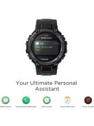 BONTOTT CSOMAGOLÁS  Amazfit T-Rex Pro, Meteorite Black (Fekete), A2013, Okosóra, Smartwatch, Zepp, Huami, Okos Óra, Smart Watch, Fitness, Fitnesz, Egészség, Sport BONTOTT CSOMAGOLÁS