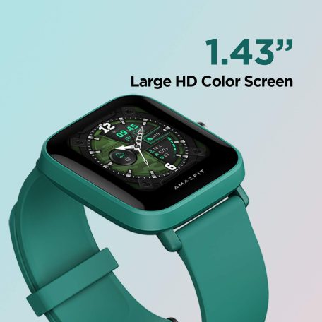 Amazfit Bip U (zöld)/ A2017, Okosóra, Smartwatch, Zepp, Huami, Okos Óra, Smart Watch, Fitness, Fitnesz, Egészség, Sport