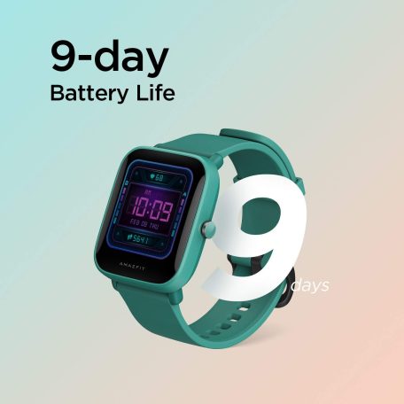 Amazfit Bip U (zöld)/ A2017, Okosóra, Smartwatch, Zepp, Huami, Okos Óra, Smart Watch, Fitness, Fitnesz, Egészség, Sport
