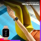 HASZNÁLT Amazfit GTS 3 Graphite black (Fekete), A2035, Okosóra, Smartwatch, Zepp, Huami, Okos Óra, Smart Watch, Fitness, Fitnesz, Egészség, Sport