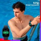 HASZNÁLT Amazfit GTS 3 Graphite black (Fekete), A2035, Okosóra, Smartwatch, Zepp, Huami, Okos Óra, Smart Watch, Fitness, Fitnesz, Egészség, Sport