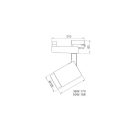 DF-3111, 36W, 5000K, incl. adapter, white, LED 3-phase Track Light 